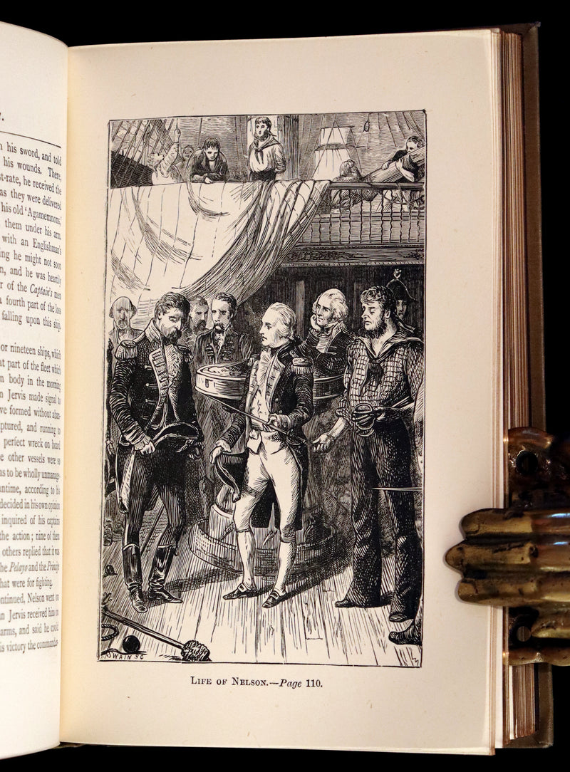 1891 Scarce Edition - The Life of Naval Commander Horatio NELSON by Robert Southey.