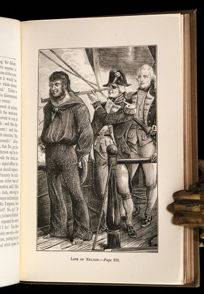 1891 Scarce Edition - The Life of Naval Commander Horatio NELSON by Robert Southey.