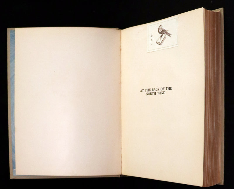 1919 Rare First Edition - AT THE BACK OF THE NORTH WIND beautifully Illustrated by Jessie Willcox Smith.