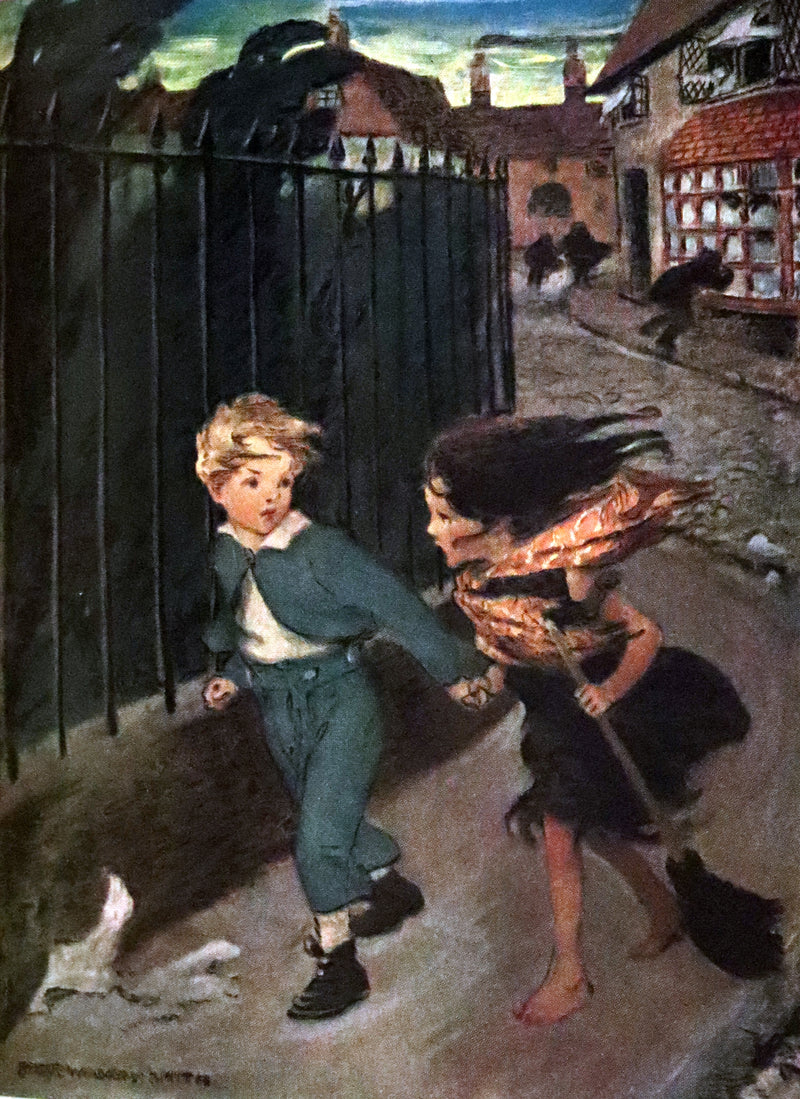 1919 Rare First Edition - AT THE BACK OF THE NORTH WIND beautifully Illustrated by Jessie Willcox Smith.