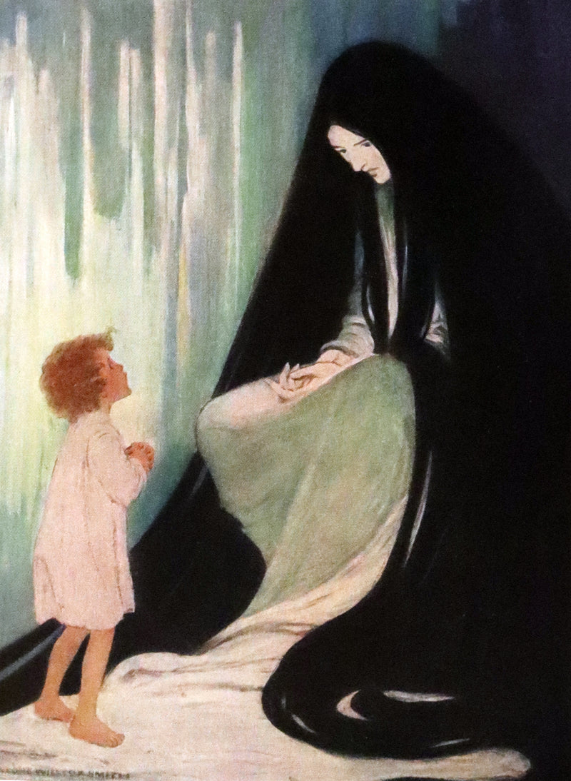 1919 Rare First Edition - AT THE BACK OF THE NORTH WIND beautifully Illustrated by Jessie Willcox Smith.