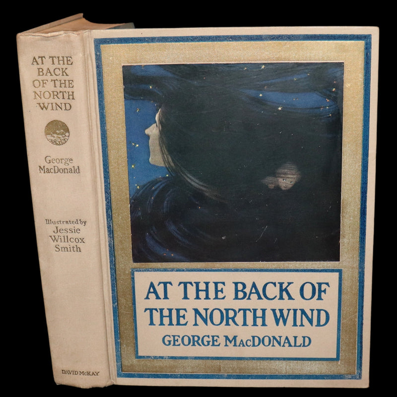 1919 Rare First Edition - AT THE BACK OF THE NORTH WIND beautifully Illustrated by Jessie Willcox Smith.