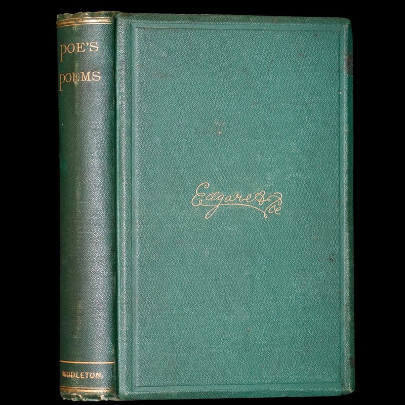 1869 Rare Book - Poems by Edgar Allan Poe. Complete with an Original Memoir. (The Raven, Lenore, Ulalume, ...).