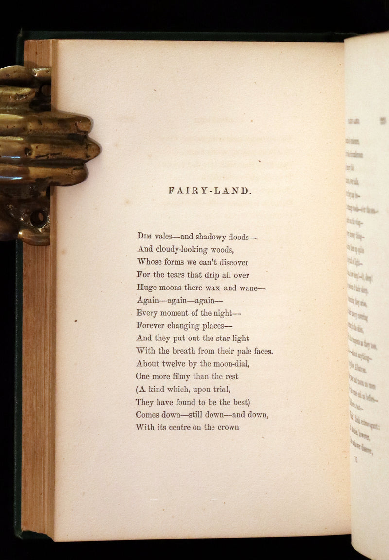 1869 Rare Book - Poems by Edgar Allan Poe. Complete with an Original Memoir. (The Raven, Lenore, Ulalume, ...).