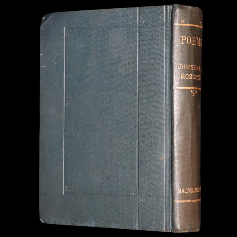 1890 Rare Edition - Christina Rossetti's POEMS, Including Goblin Market. Illustrated.
