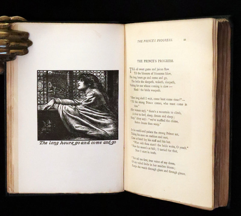 1890 Rare Edition - Christina Rossetti's POEMS, Including Goblin Market. Illustrated.