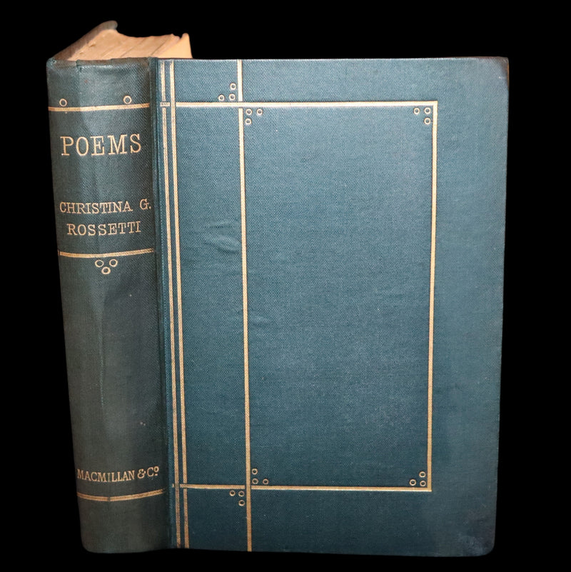 1890 Rare Edition - Christina Rossetti's POEMS, Including Goblin Market. Illustrated.