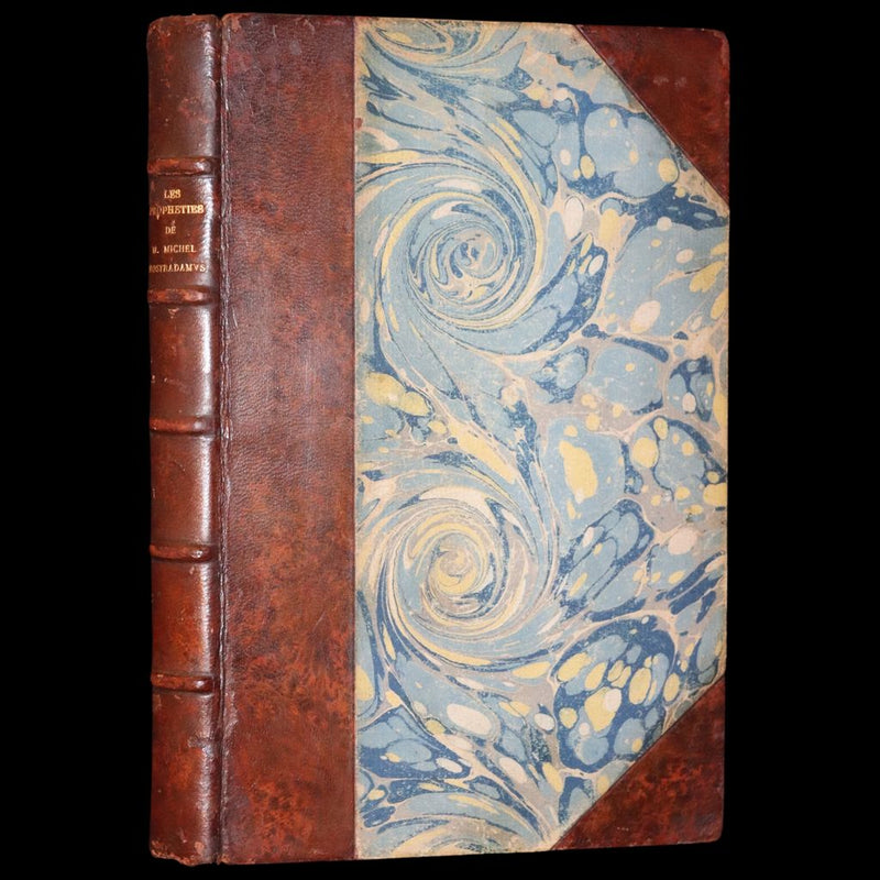 1792 Scarce French Book ~ NOSTRADAMUS Prophecies ~ Les Prophéties. Dont il y en a trois cens qui n'ont jamais esté imprimées.