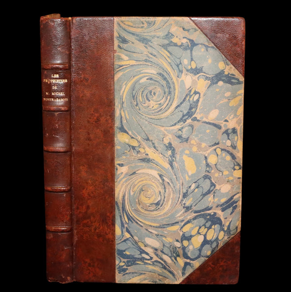 1792 Scarce French Book ~ NOSTRADAMUS Prophecies ~ Les Prophéties. Dont il y en a trois cens qui n'ont jamais esté imprimées.