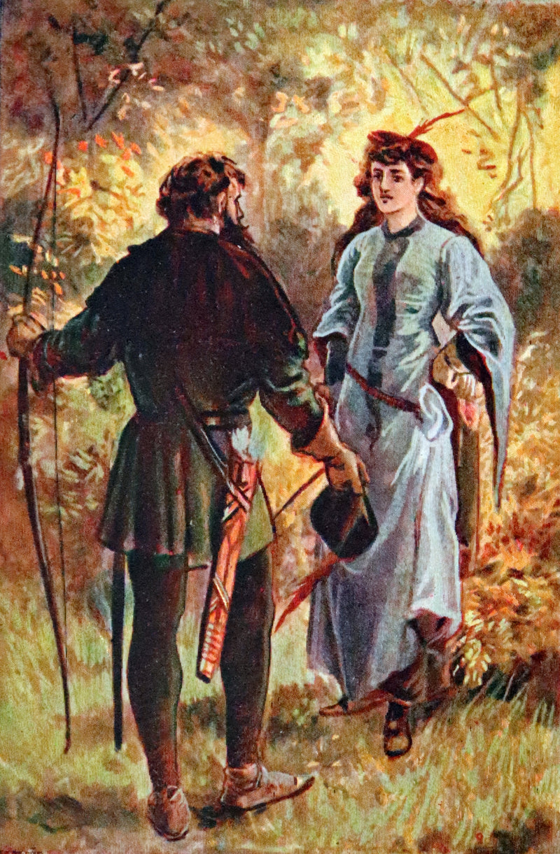 1895 Scarce Book - The Life and Adventures of Robin Hood by John B. Marsh illustrated by Browne.