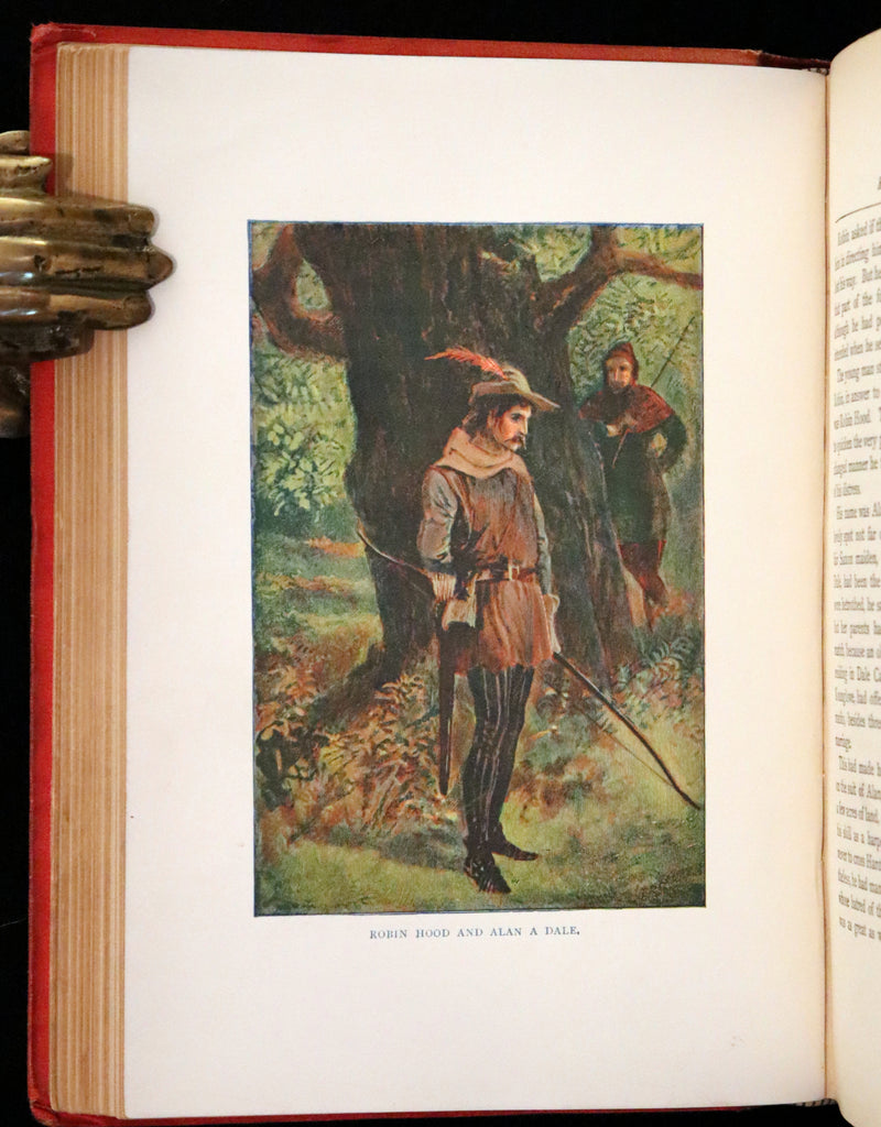 1895 Scarce Book - The Life and Adventures of Robin Hood by John B. Marsh illustrated by Browne.