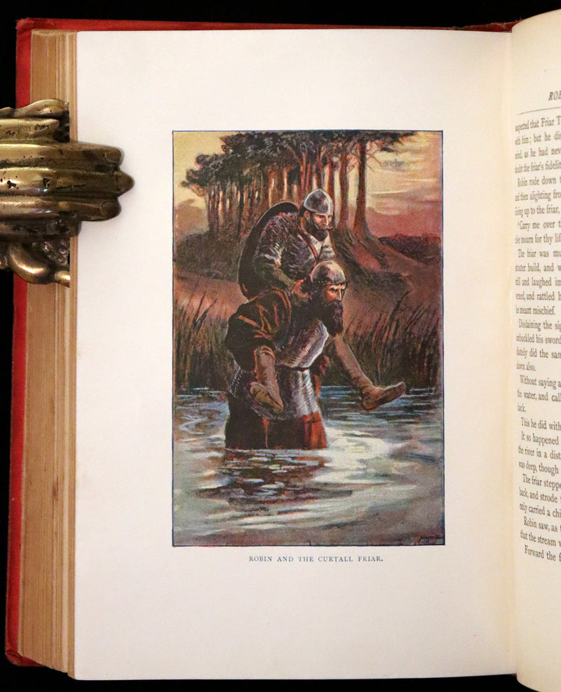 1895 Scarce Book - The Life and Adventures of Robin Hood by John B. Marsh illustrated by Browne.