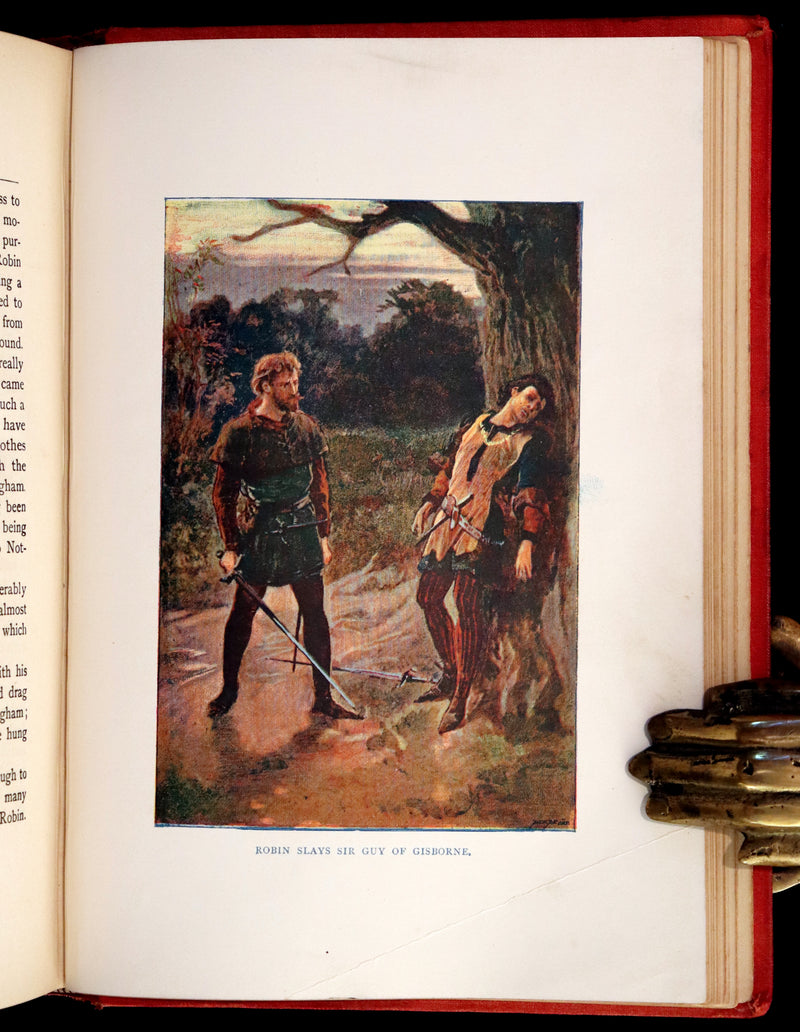1895 Scarce Book - The Life and Adventures of Robin Hood by John B. Marsh illustrated by Browne.