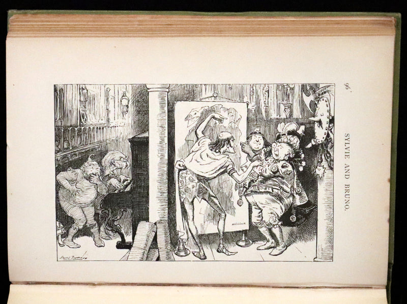 1899 Rare Victorian Bookset - Sylvie and Bruno by Lewis Carroll, author of Alice in Wonderland.