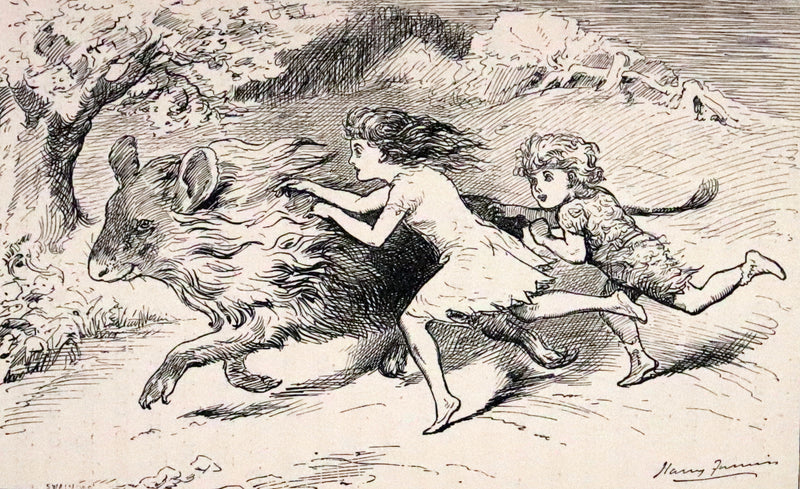 1899 Rare Victorian Bookset - Sylvie and Bruno by Lewis Carroll, author of Alice in Wonderland.