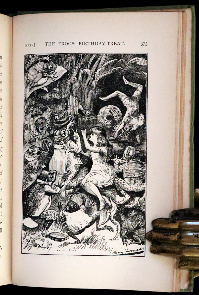 1899 Rare Victorian Bookset - Sylvie and Bruno by Lewis Carroll, author of Alice in Wonderland.