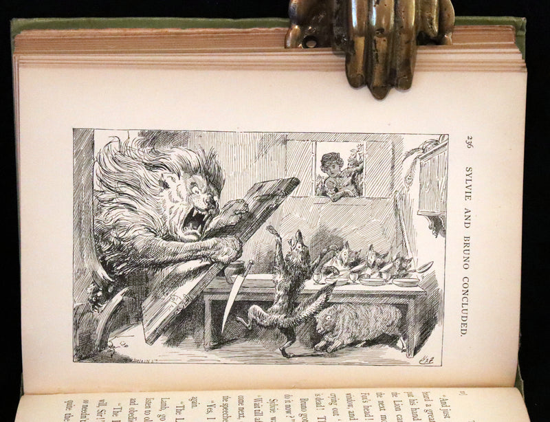 1899 Rare Victorian Bookset - Sylvie and Bruno by Lewis Carroll, author of Alice in Wonderland.