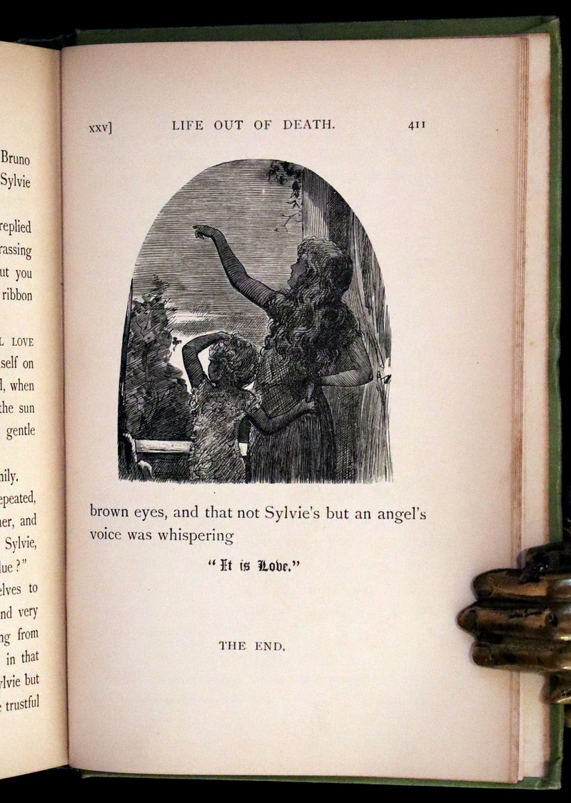 1899 Rare Victorian Bookset - Sylvie and Bruno by Lewis Carroll, author of Alice in Wonderland.