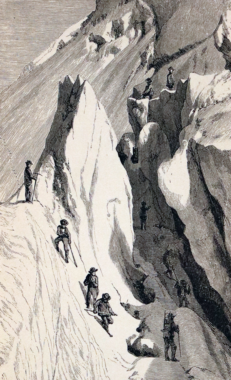 1882 Rare Victorian Book - Alpine Climbing: Narratives of Recent Ascents of Mont Blanc and Other Summits of the Alps.