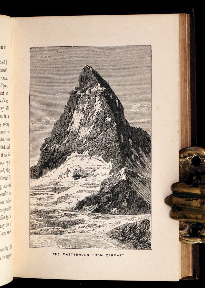 1882 Rare Victorian Book - Alpine Climbing: Narratives of Recent Ascents of Mont Blanc and Other Summits of the Alps.