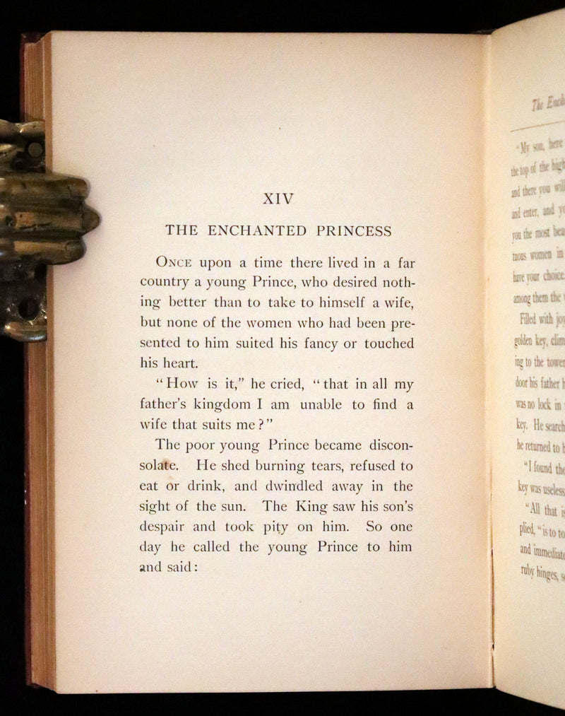 1893 Scarce First Edition - Evening Tales by Joel Chandler Harris with a Binding design by Margaret Armstrong.