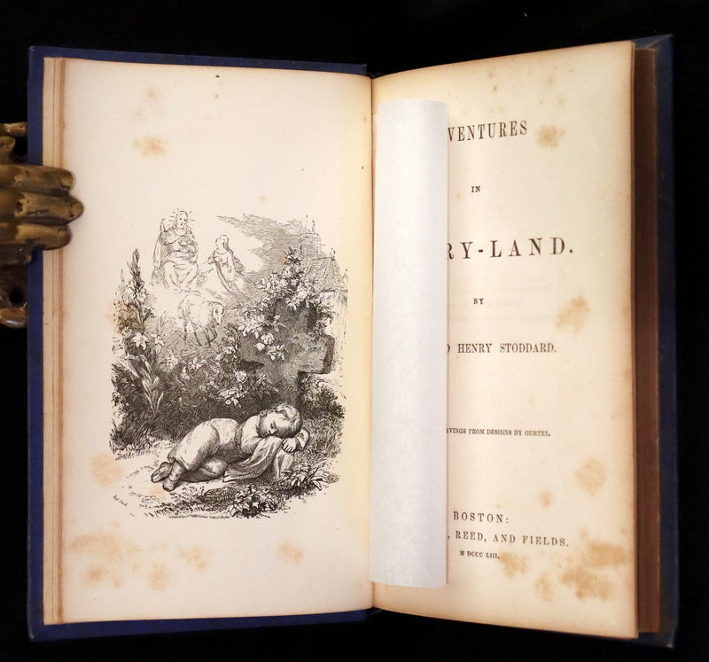 1853 Rare First Edition Book ~ Adventures in FAIRY-LAND by Richard Henry Stoddard.