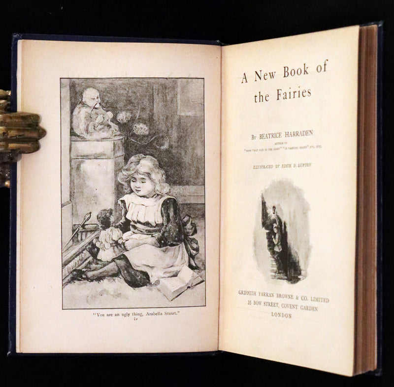 1897 Rare book - A New Book Of The Fairies By Beatrice Harraden illustrated by Edith D. Lupton.
