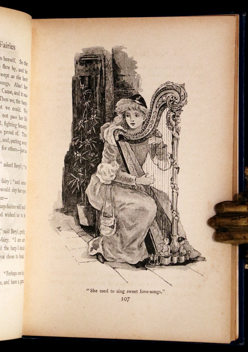 1897 Rare book - A New Book Of The Fairies By Beatrice Harraden illustrated by Edith D. Lupton.