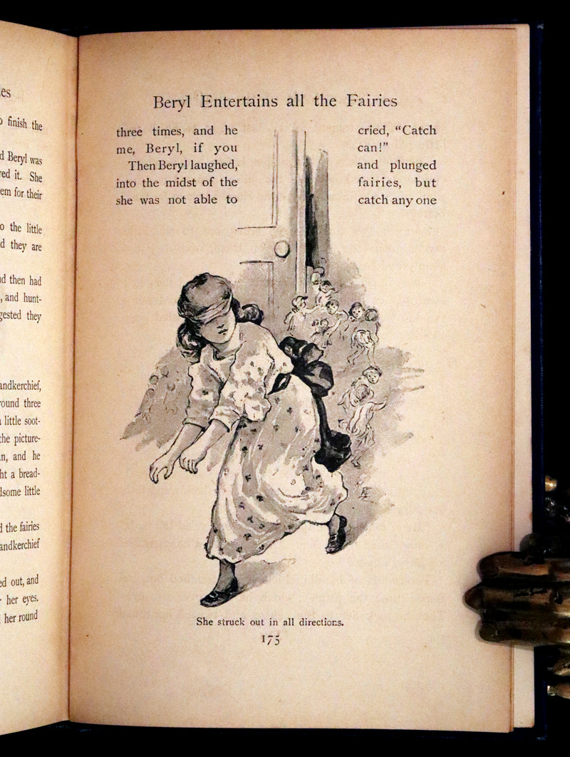 1897 Rare book - A New Book Of The Fairies By Beatrice Harraden illustrated by Edith D. Lupton.