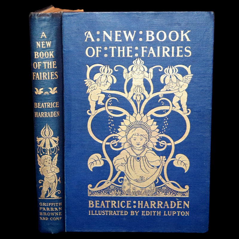 1897 Rare book - A New Book Of The Fairies By Beatrice Harraden illustrated by Edith D. Lupton.