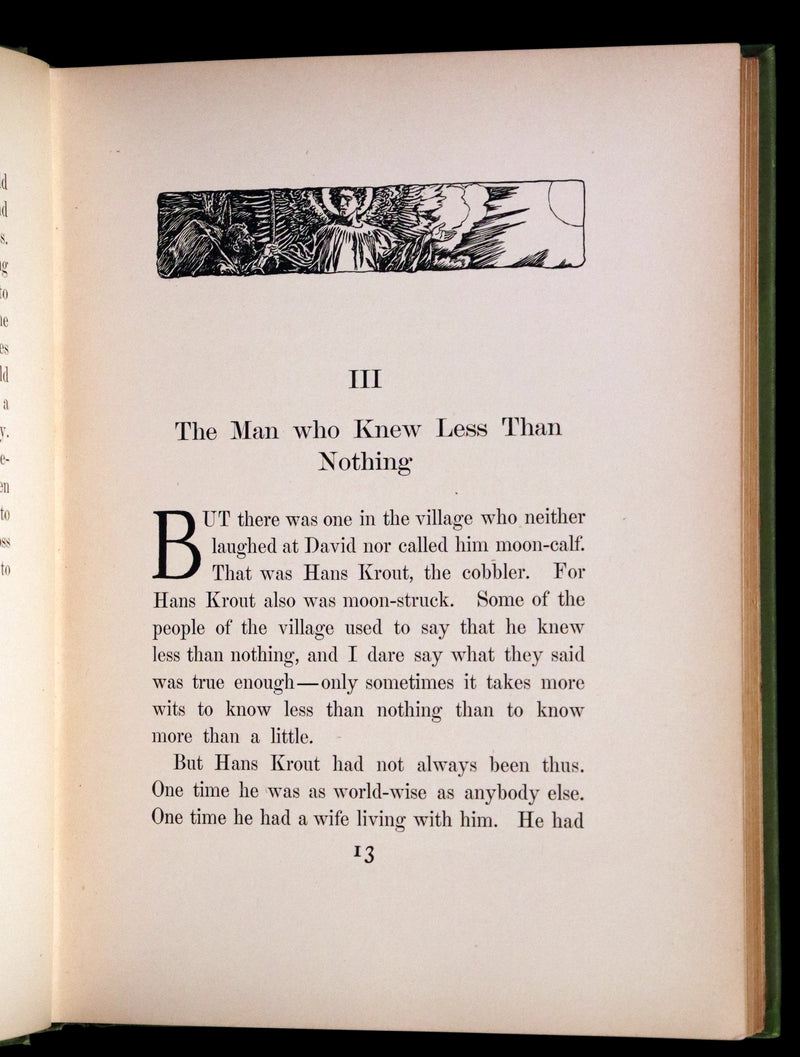 1895 Rare First Edition - The Garden Behind the Moon, A Real Story of the Moon Angel by Howard Pyle.