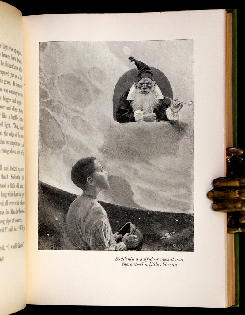 1895 Rare First Edition - The Garden Behind the Moon, A Real Story of the Moon Angel by Howard Pyle.