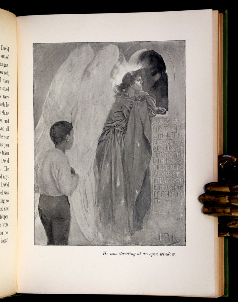 1895 Rare First Edition - The Garden Behind the Moon, A Real Story of the Moon Angel by Howard Pyle.