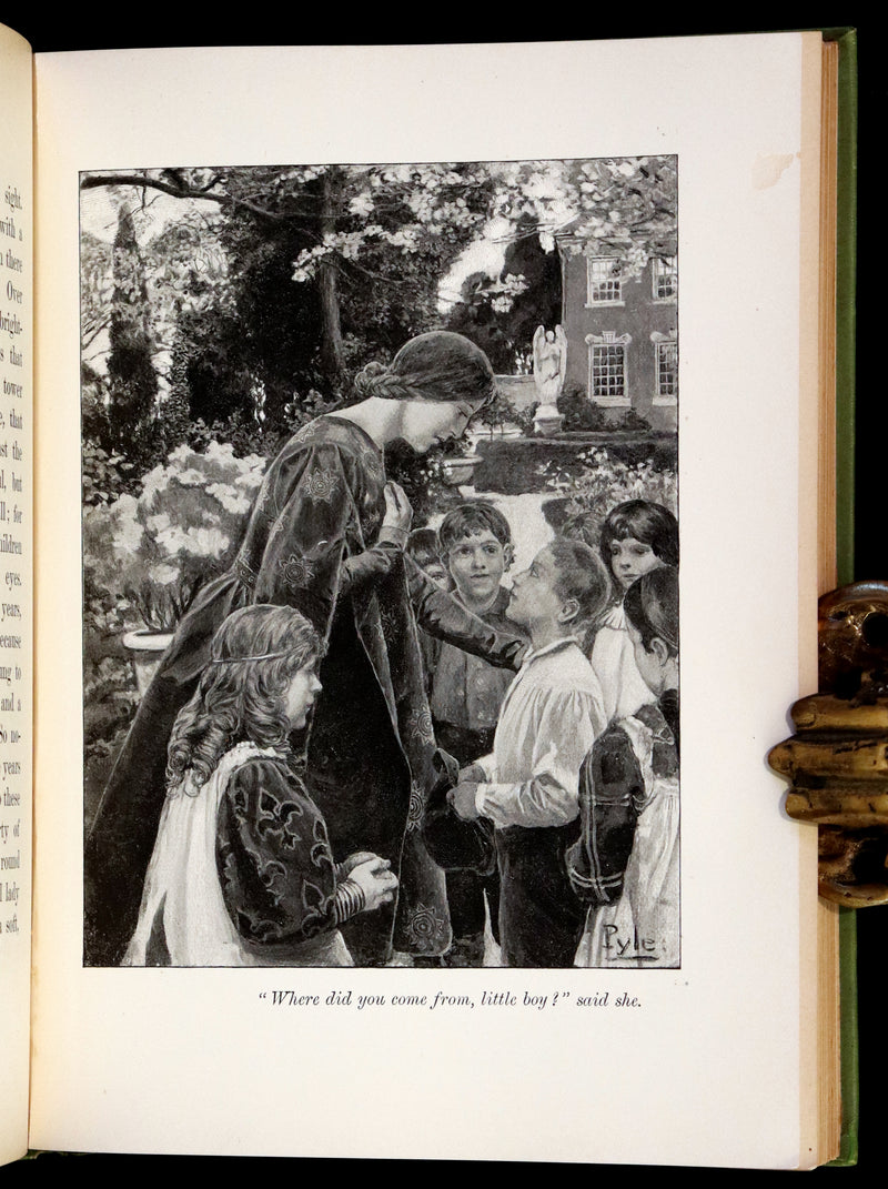 1895 Rare First Edition - The Garden Behind the Moon, A Real Story of the Moon Angel by Howard Pyle.