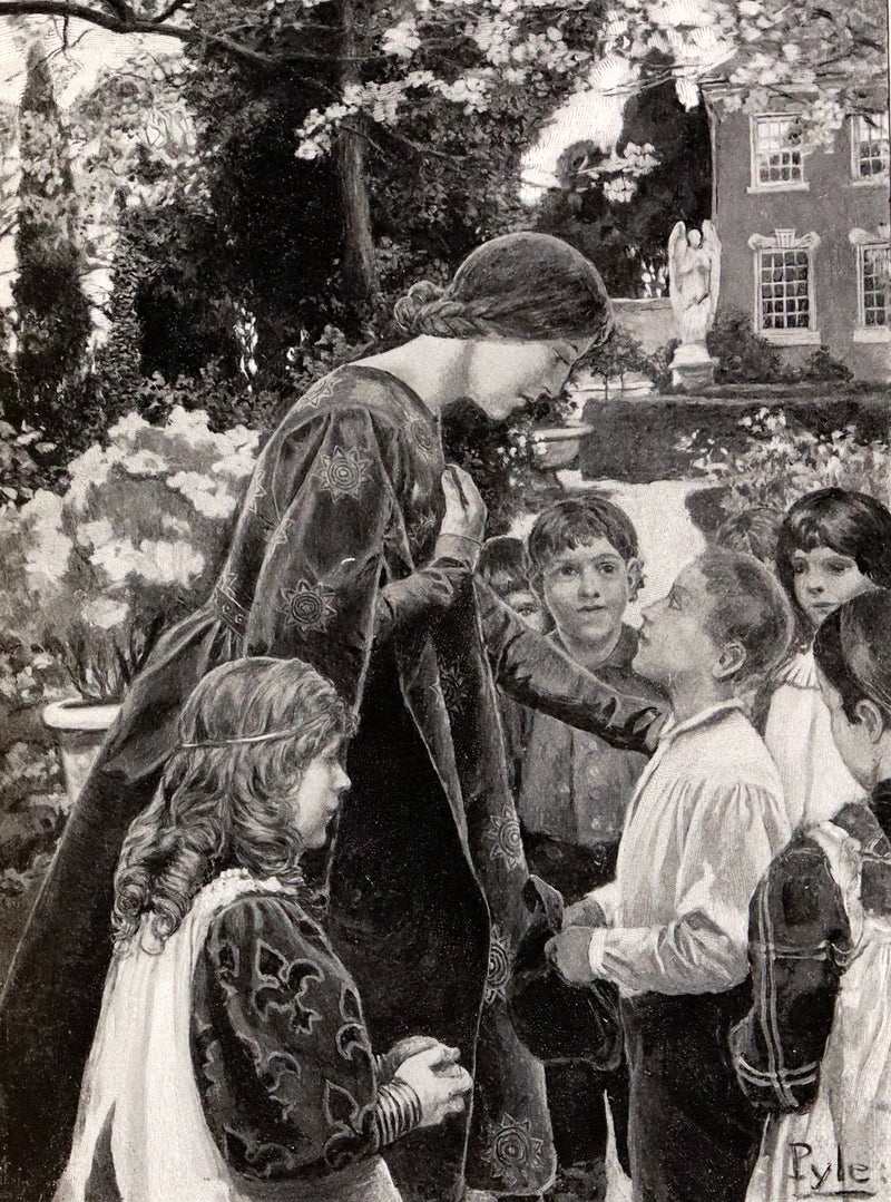 1895 Rare First Edition - The Garden Behind the Moon, A Real Story of the Moon Angel by Howard Pyle.