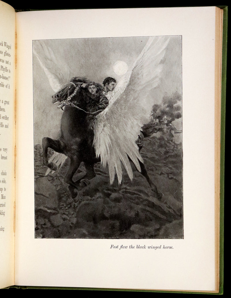 1895 Rare First Edition - The Garden Behind the Moon, A Real Story of the Moon Angel by Howard Pyle.