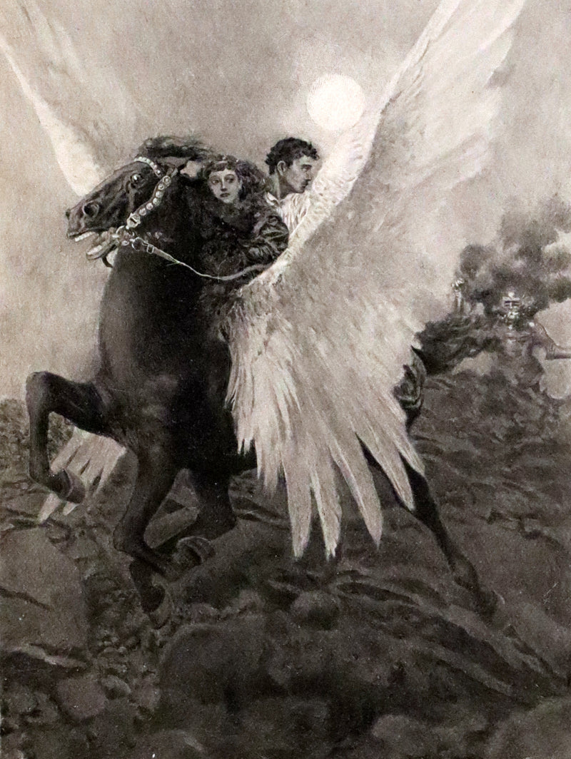 1895 Rare First Edition - The Garden Behind the Moon, A Real Story of the Moon Angel by Howard Pyle.