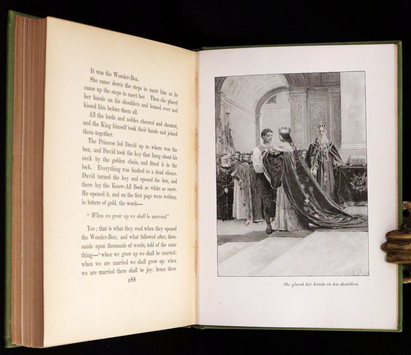 1895 Rare First Edition - The Garden Behind the Moon, A Real Story of the Moon Angel by Howard Pyle.