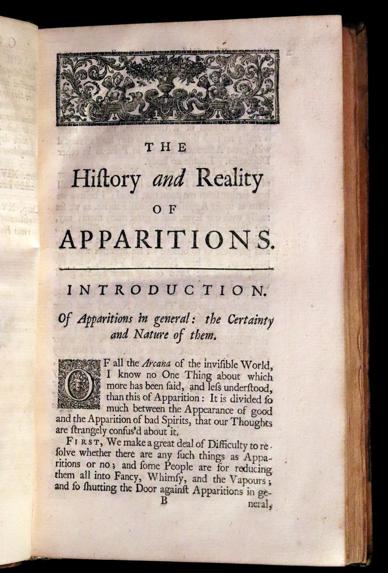 1740 Scarce Book on Ghosts - The Secrets of the Invisible World Disclos'd by Daniel Defoe.