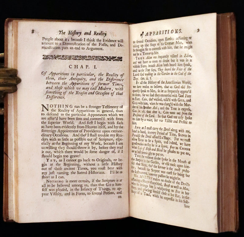 1740 Scarce Book on Ghosts - The Secrets of the Invisible World Disclos'd by Daniel Defoe.