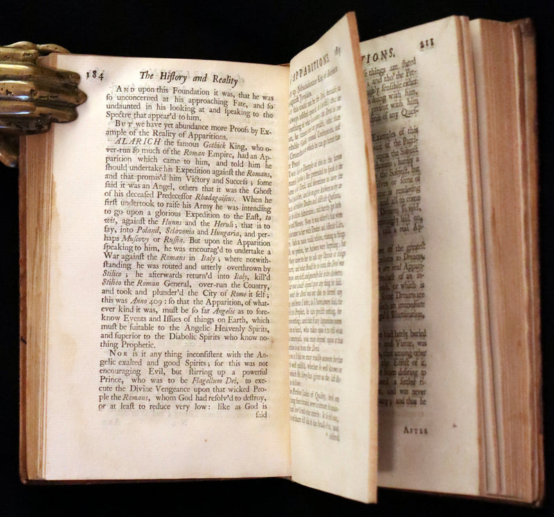 1740 Scarce Book on Ghosts - The Secrets of the Invisible World Disclos'd by Daniel Defoe.