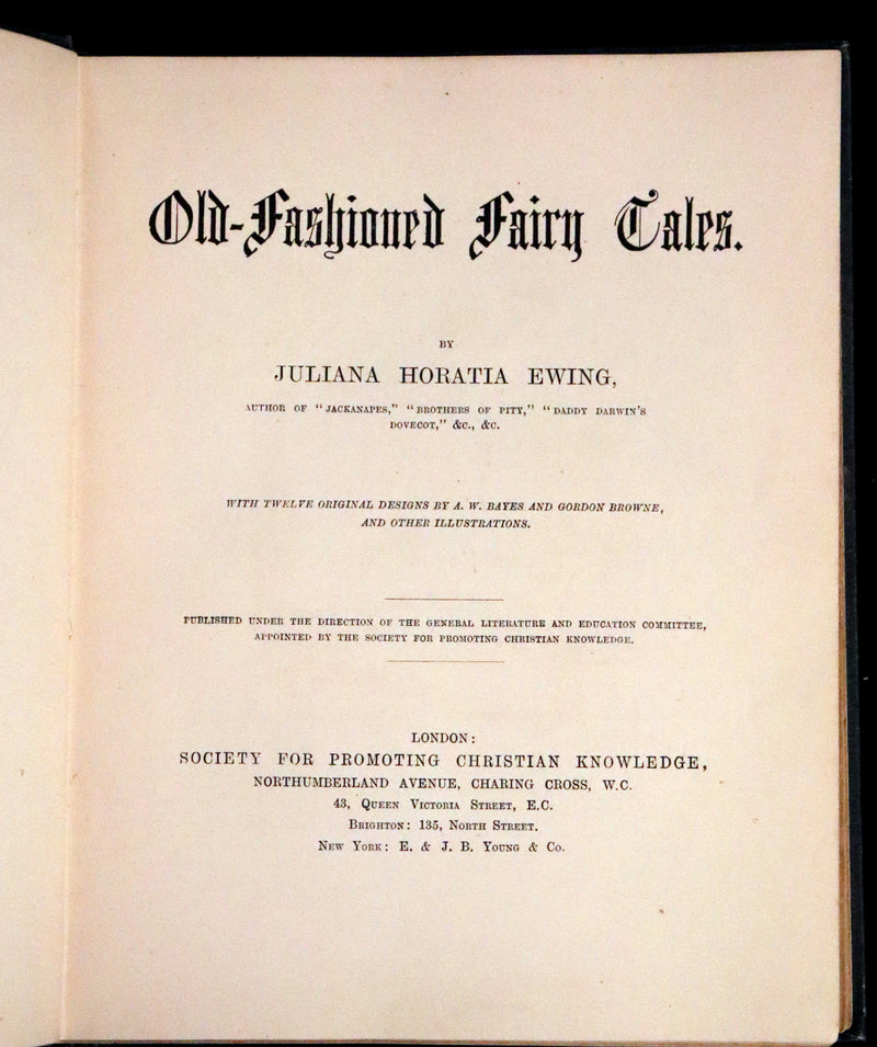 1890 Scarce Edition - Old Fashioned Fairy Tales by Juliana Horatia Ewing. Illustrated.