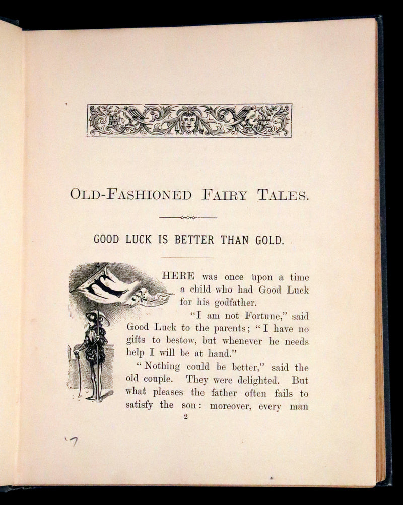 1890 Scarce Edition - Old Fashioned Fairy Tales by Juliana Horatia Ewing. Illustrated.