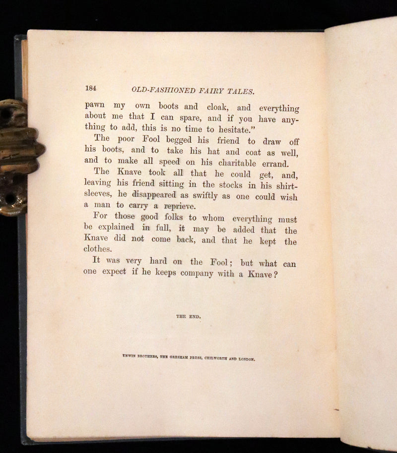 1890 Scarce Edition - Old Fashioned Fairy Tales by Juliana Horatia Ewing. Illustrated.