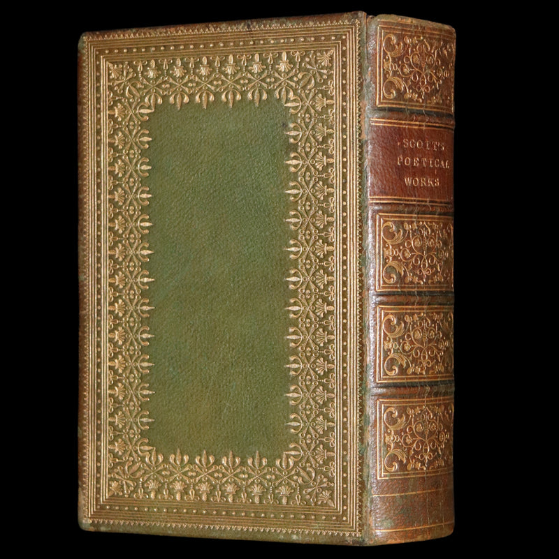 1857 Rare Book ~ The Poetical Works of Sir Walter Scott Illustrated by E. H. Corbould