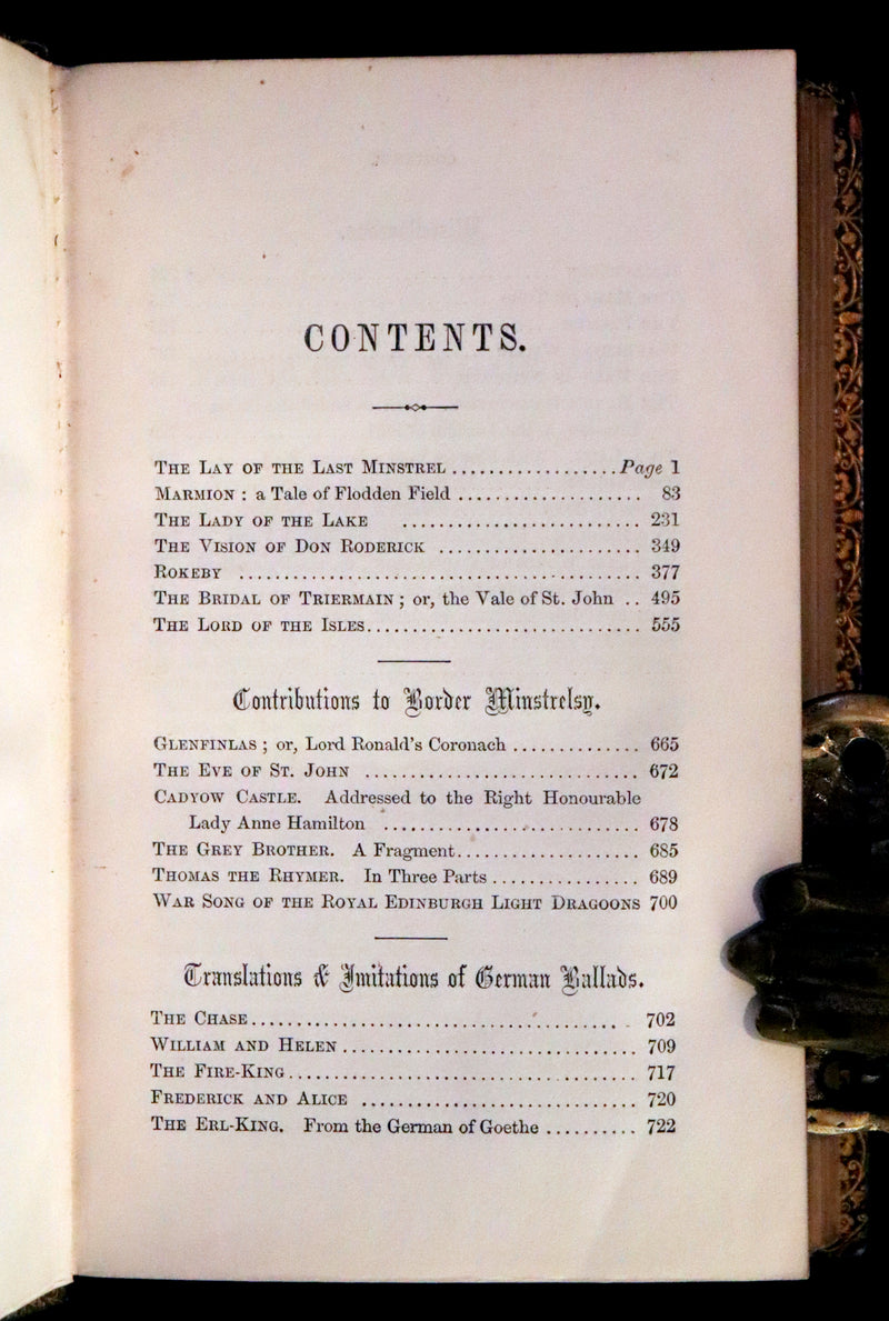 1857 Rare Book ~ The Poetical Works of Sir Walter Scott Illustrated by E. H. Corbould