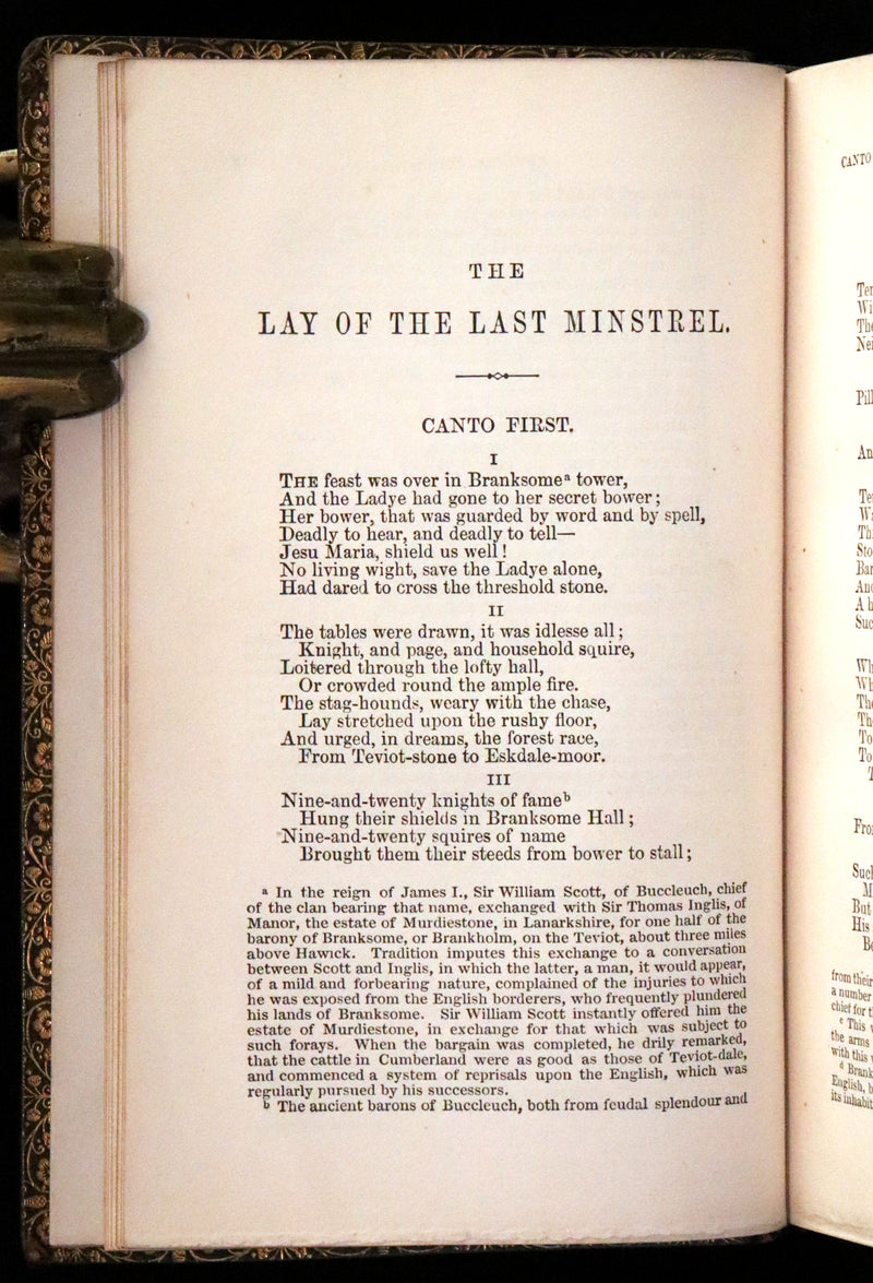 1857 Rare Book ~ The Poetical Works of Sir Walter Scott Illustrated by E. H. Corbould