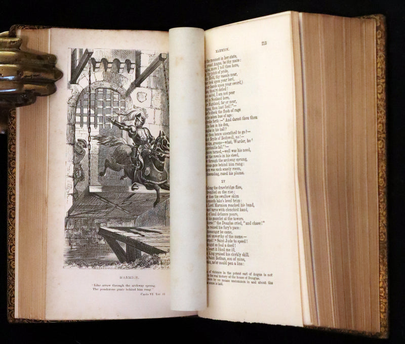 1857 Rare Book ~ The Poetical Works of Sir Walter Scott Illustrated by E. H. Corbould