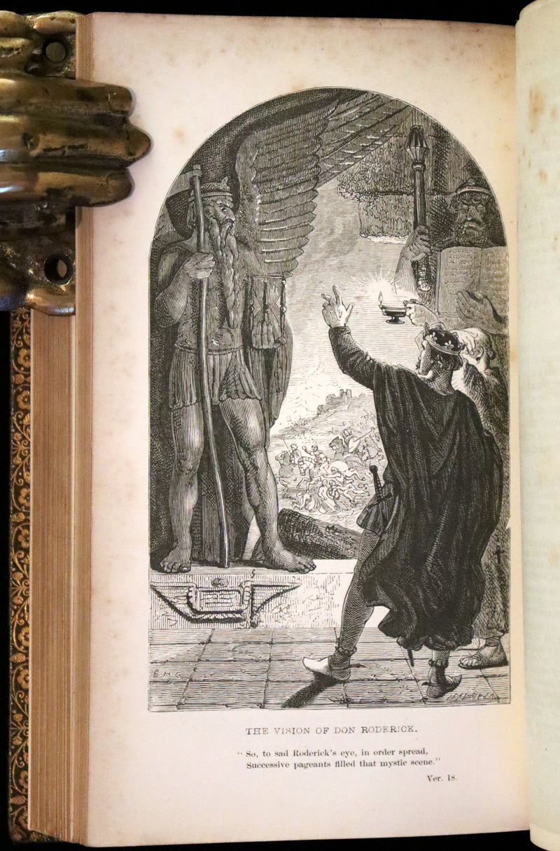 1857 Rare Book ~ The Poetical Works of Sir Walter Scott Illustrated by E. H. Corbould