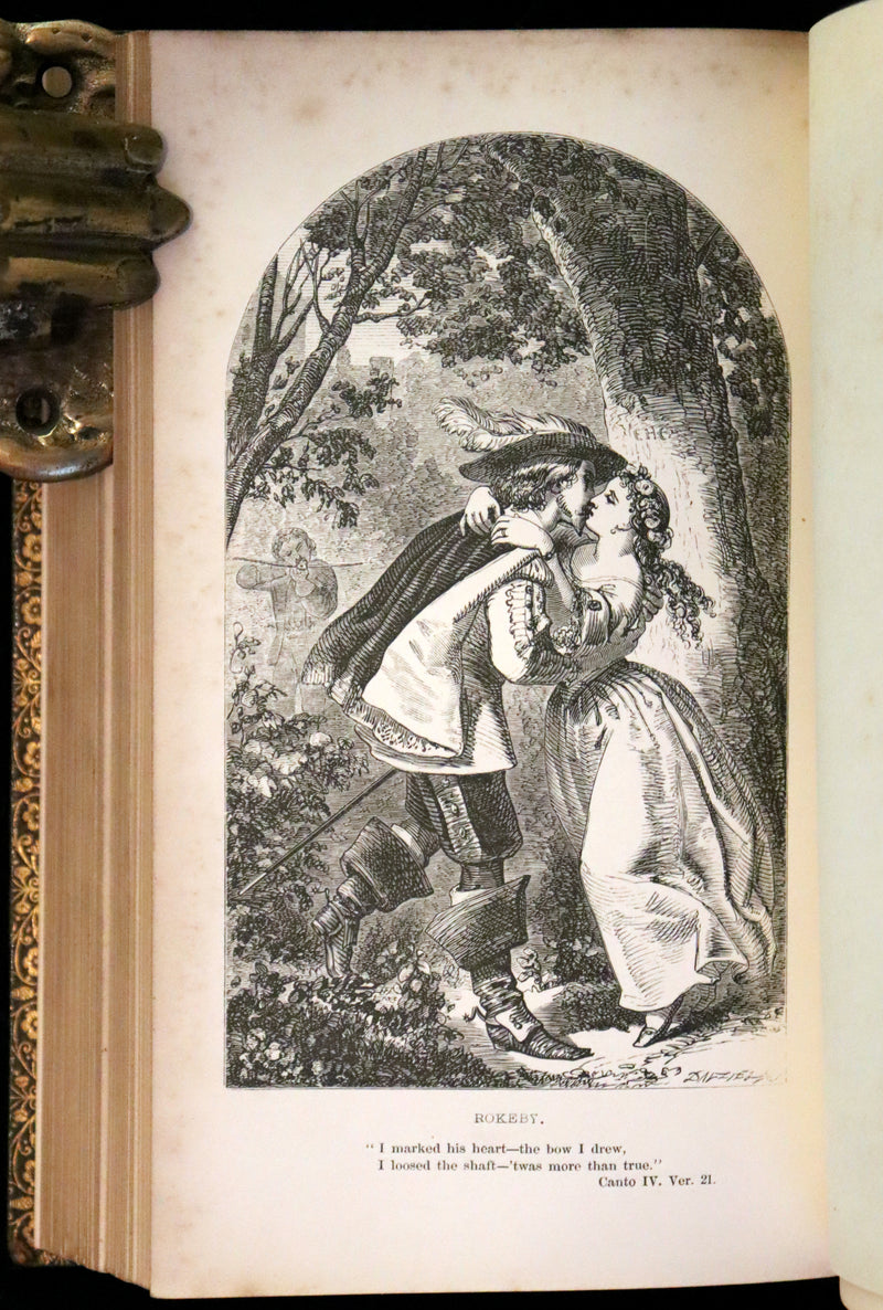 1857 Rare Book ~ The Poetical Works of Sir Walter Scott Illustrated by E. H. Corbould